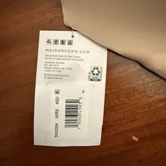 Maidenform SN0004 Strapless Lift Underwire Bra – 40D‎ – Nude – NWT Seamless - Picture 4 of 6